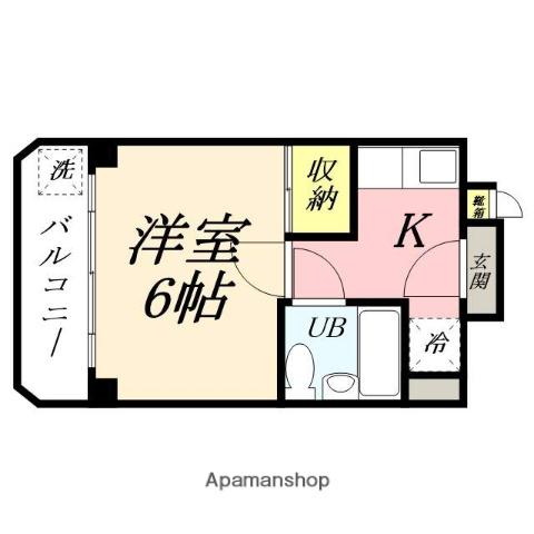 COMFORT HIROSE Ⅰ(1K/3階)の間取り写真