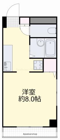 めぞんリベルテⅠ(ワンルーム/4階)の間取り写真