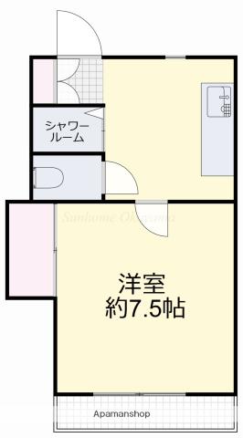 ナーズ北(1K/3階)の間取り写真