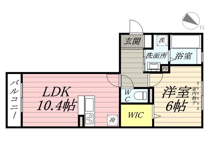 ガーデン五反田(1LDK/3階)の間取り写真