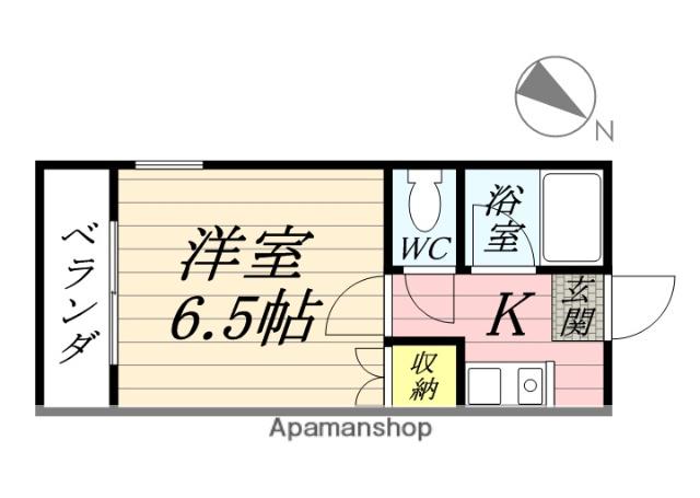 グリーンレジデンス(1K/1階)の間取り写真