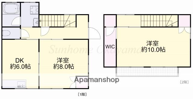 メゾン山崎3号棟(2DK/1階)の間取り写真