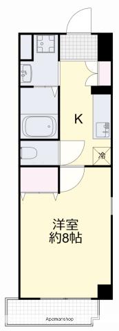 アルバ鹿田(1K/7階)の間取り写真