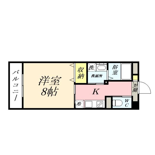 グラン ソート 柳町(1K/9階)の間取り写真