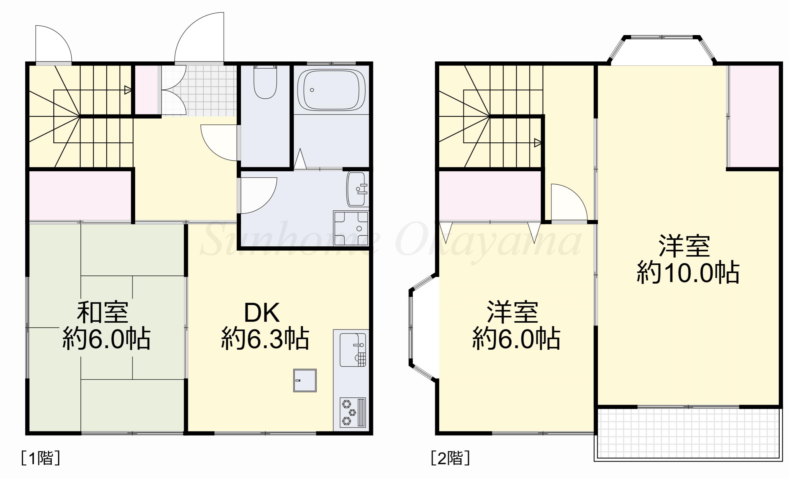 藤原コーポＢ棟(3DK)の間取り写真