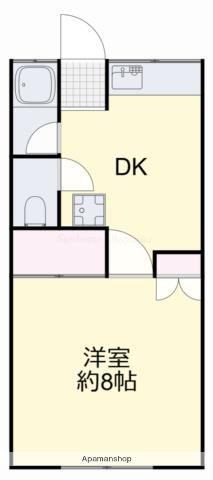 多田コーポ第2(1K/1階)の間取り写真