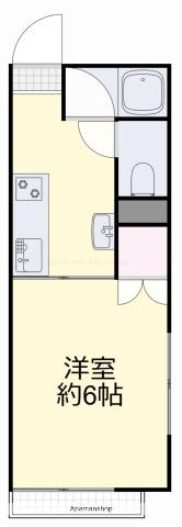 ハイツ菅(1K/2階)の間取り写真