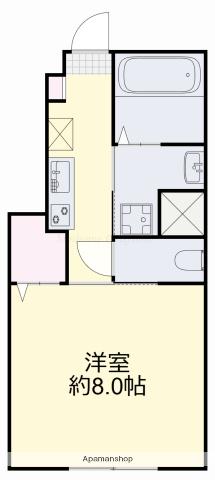 HELIOS(1K/1階)の間取り写真