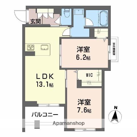 セレーノ野田(2LDK/3階)の間取り写真