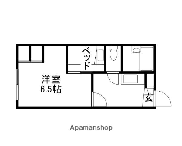MAISON DE ROMS 伊島(1K/2階)の間取り写真