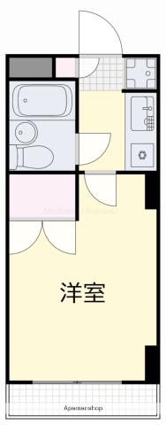 ルフォン 岡山駅前(1K/4階)の間取り写真