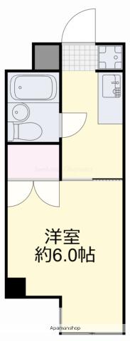 富田町共同ビル(1K/4階)の間取り写真