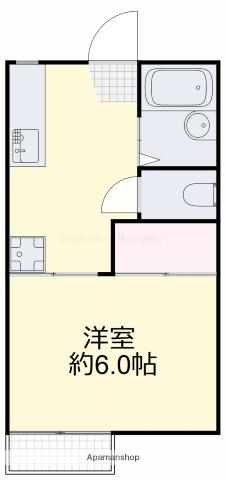 藤田コーポⅠ(1K/1階)の間取り写真