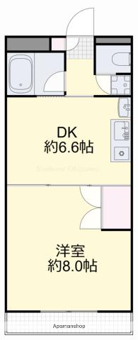 サンシャイン平田(1DK/3階)の間取り写真