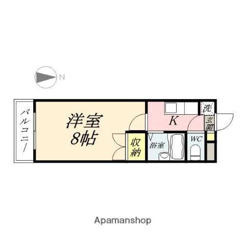 ベルシオンSHIMADA(1K/3階)の間取り写真