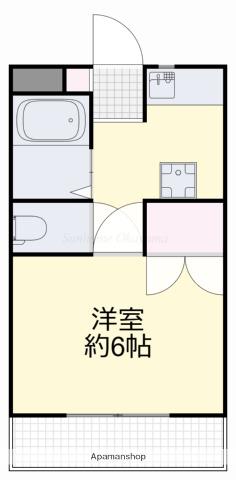 サニーヒルズ泉田Ⅱ(1K/2階)の間取り写真
