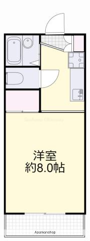 クイーンコーポ(1K/3階)の間取り写真