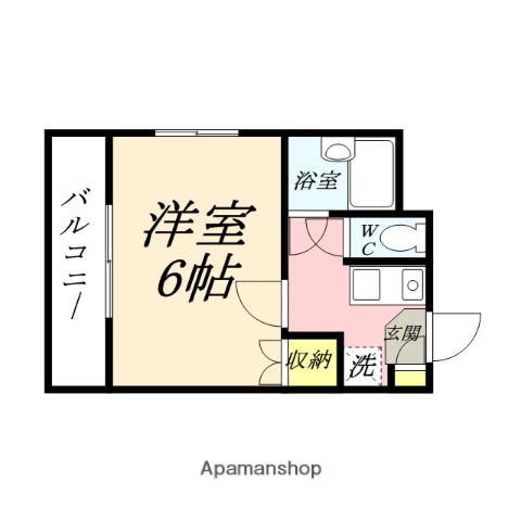 セントフォレスト後楽園(1K/3階)の間取り写真