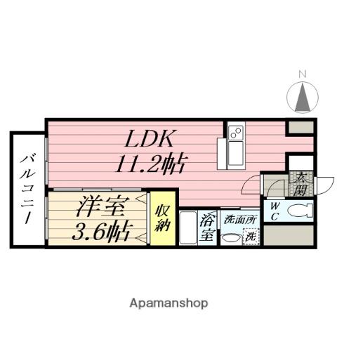 AXⅠS今(1LDK/8階)の間取り写真