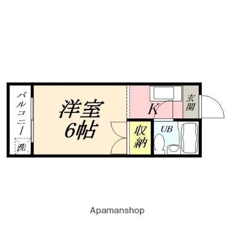 ST学南(1K/2階)の間取り写真