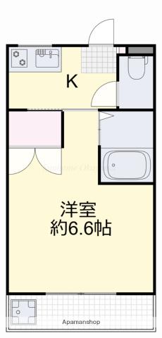 パークプレイス平井Ⅰ号棟(1K/2階)の間取り写真