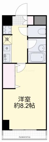 マローン京町(1K/3階)の間取り写真