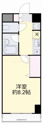 マローン京町(1K/6階)の間取り写真