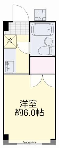 シスター中井(ワンルーム/4階)の間取り写真