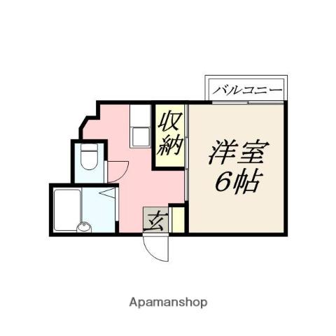 プレアール清心(1K/3階)の間取り写真