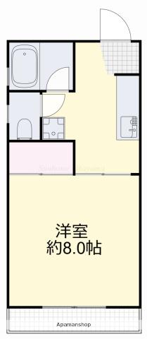 コシバコーポ(1K/1階)の間取り写真