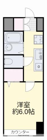 スプランドゥール中山下(1K/3階)の間取り写真