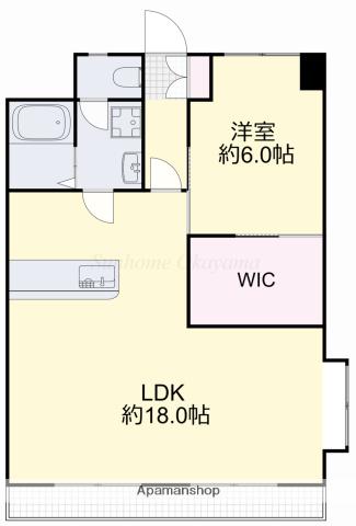 さつきマンション(1LDK/2階)の間取り写真