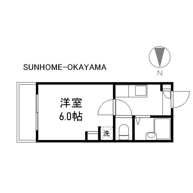 プレアール南方Ⅰ(1K/1階)の間取り写真