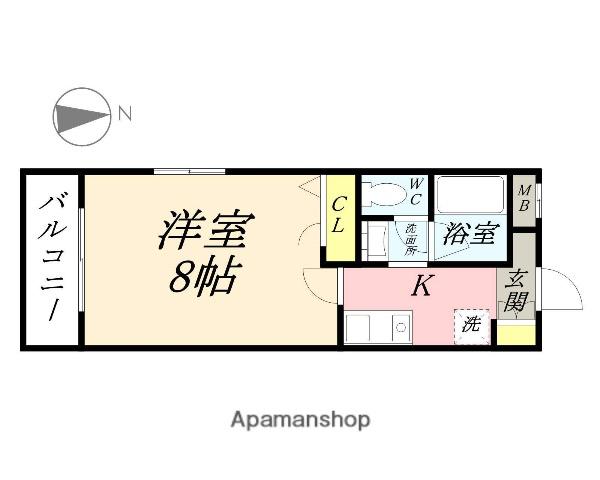 アージュ伊島(1K/3階)の間取り写真