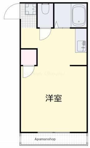 プレアール青江Ⅰ(ワンルーム/1階)の間取り写真