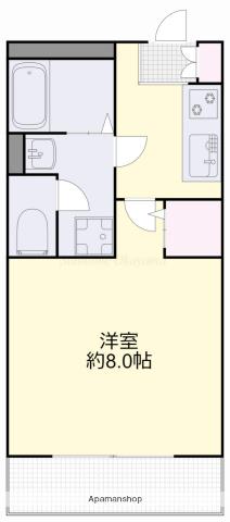 メゾン奥田本町(1K/1階)の間取り写真