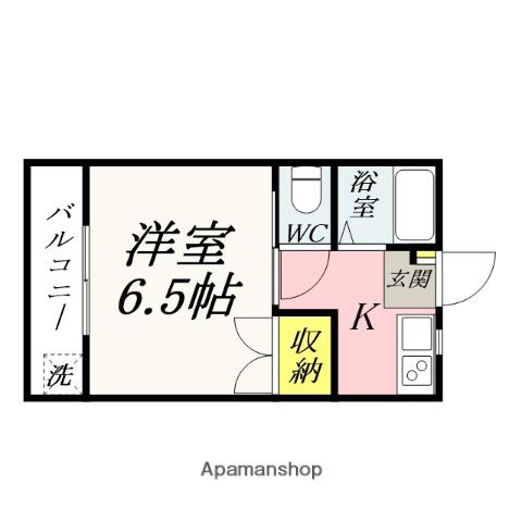 レクサス十日市Ⅰ(1K/2階)の間取り写真