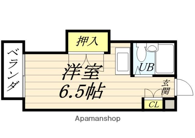 メゾン富田町(ワンルーム/6階)の間取り写真