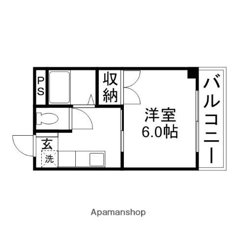 リトルハイム神田(1K/3階)の間取り写真