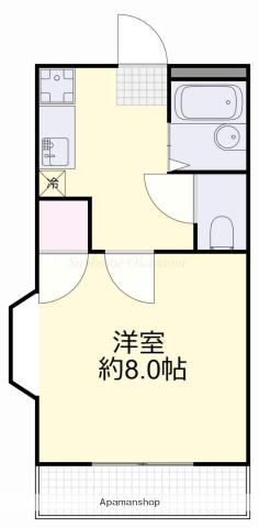 ラウファレ エイエスエイ(1K/3階)の間取り写真