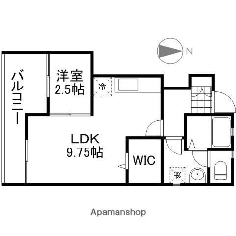 ボア・ラヴィーヌ F棟(1LDK/1階)の間取り写真