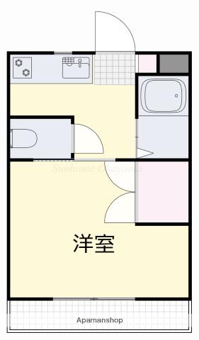 リトルハイム旭56号館(1K/2階)の間取り写真