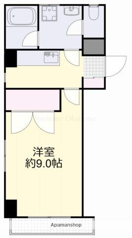 ヴィラグレイス(1K/2階)の間取り写真