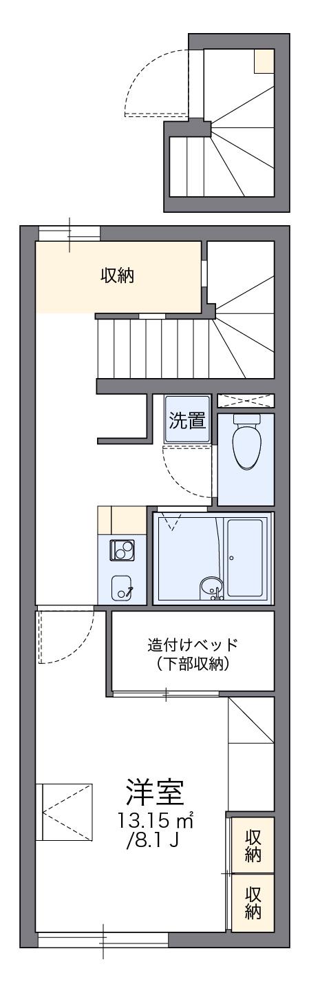 レオパレスアンタレス(1K/2階)の間取り写真