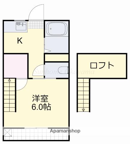 リトルハイム花尻57番館(1K/3階)の間取り写真