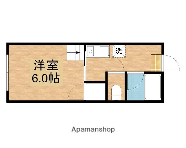 ACT18(1K/1階)の間取り写真