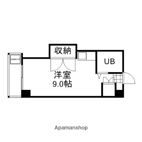 メゾン富田町(ワンルーム/2階)の間取り写真