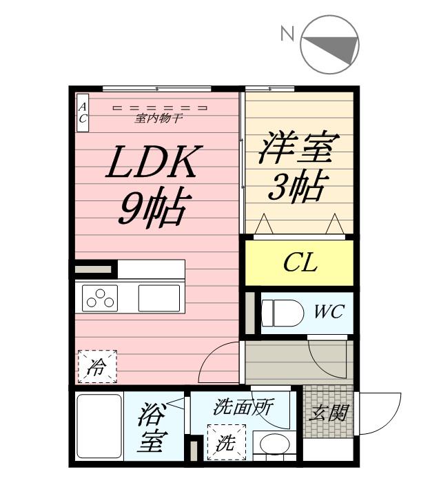 D MAISON 津島(1LDK/2階)の間取り写真