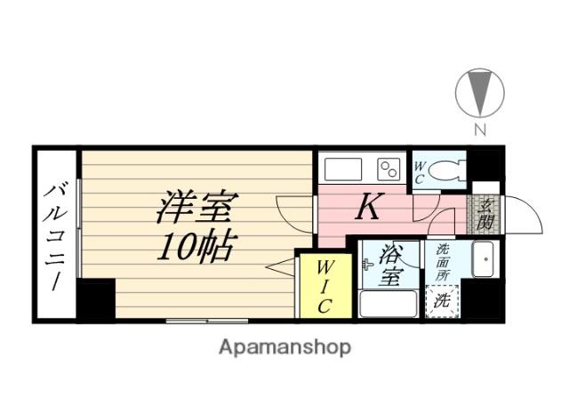 アーバンパレス田町(1K/3階)の間取り写真