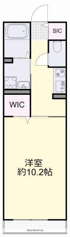 HARU MAISON(1K/2階)の間取り写真